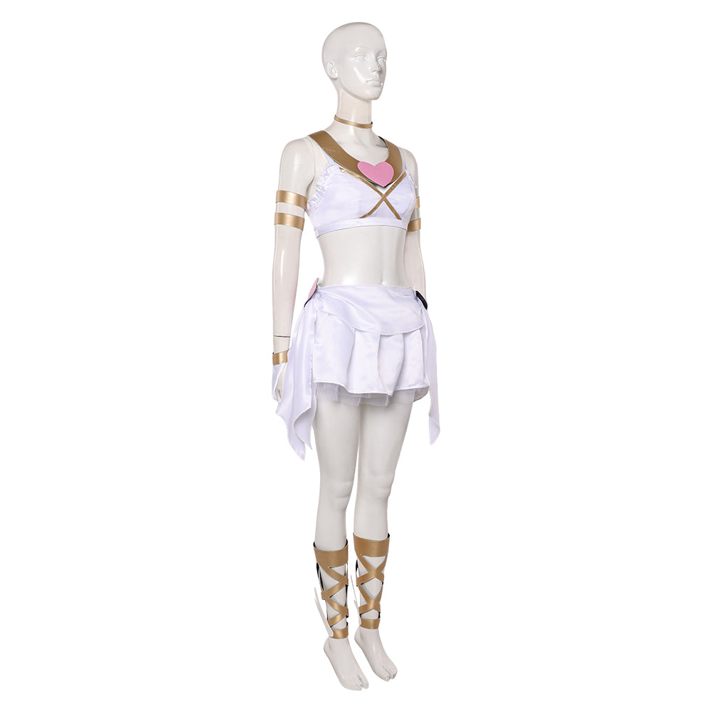 Panty & Stocking Panty Angel White Dress Halloween Carnival Party Cosplay Costume