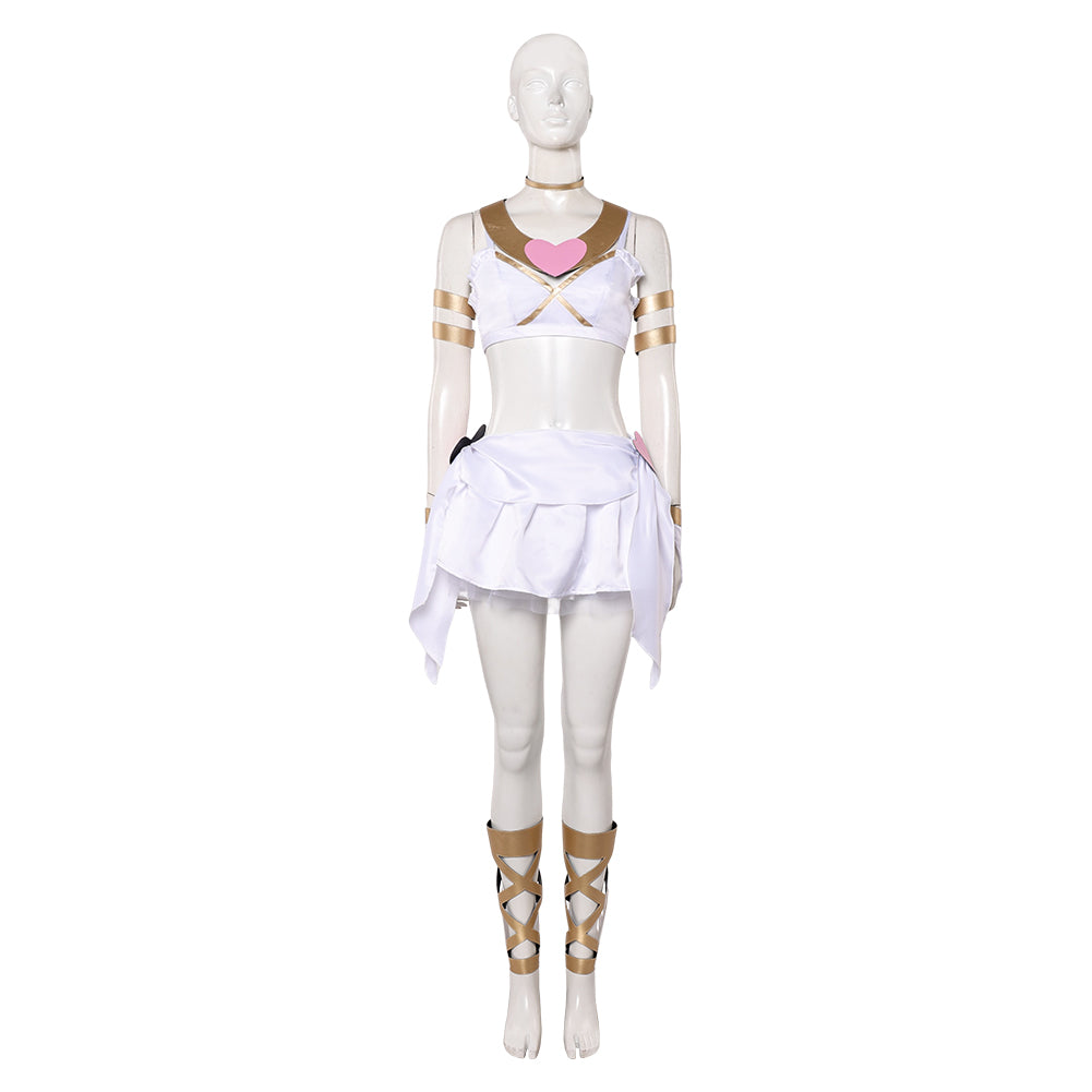 Panty & Stocking Panty Angel White Dress Halloween Carnival Party Cosplay Costume