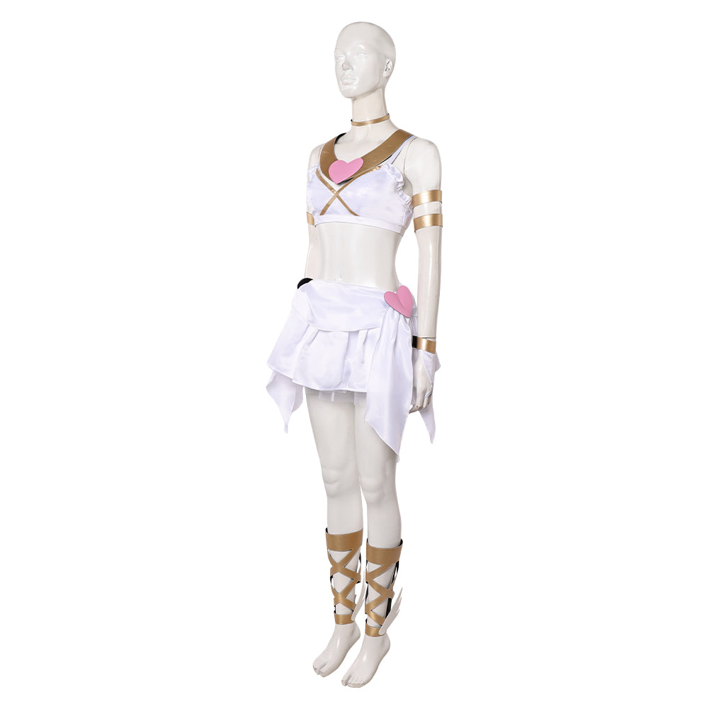 Panty & Stocking Panty Angel White Dress Halloween Carnival Party Cosplay Costume