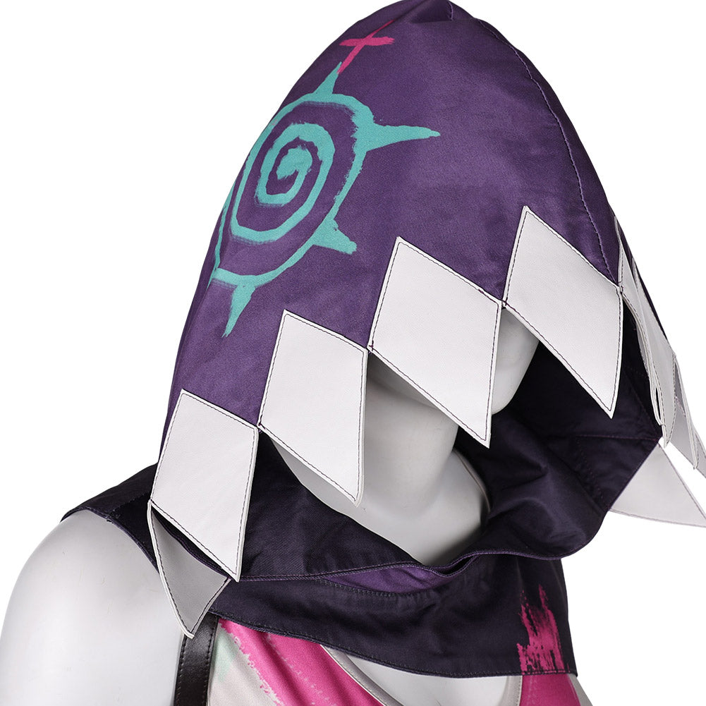 League of Legends Arcane Fractured Jinx Skin Hoodie Outfits Halloween Carnival Cosplay Costume