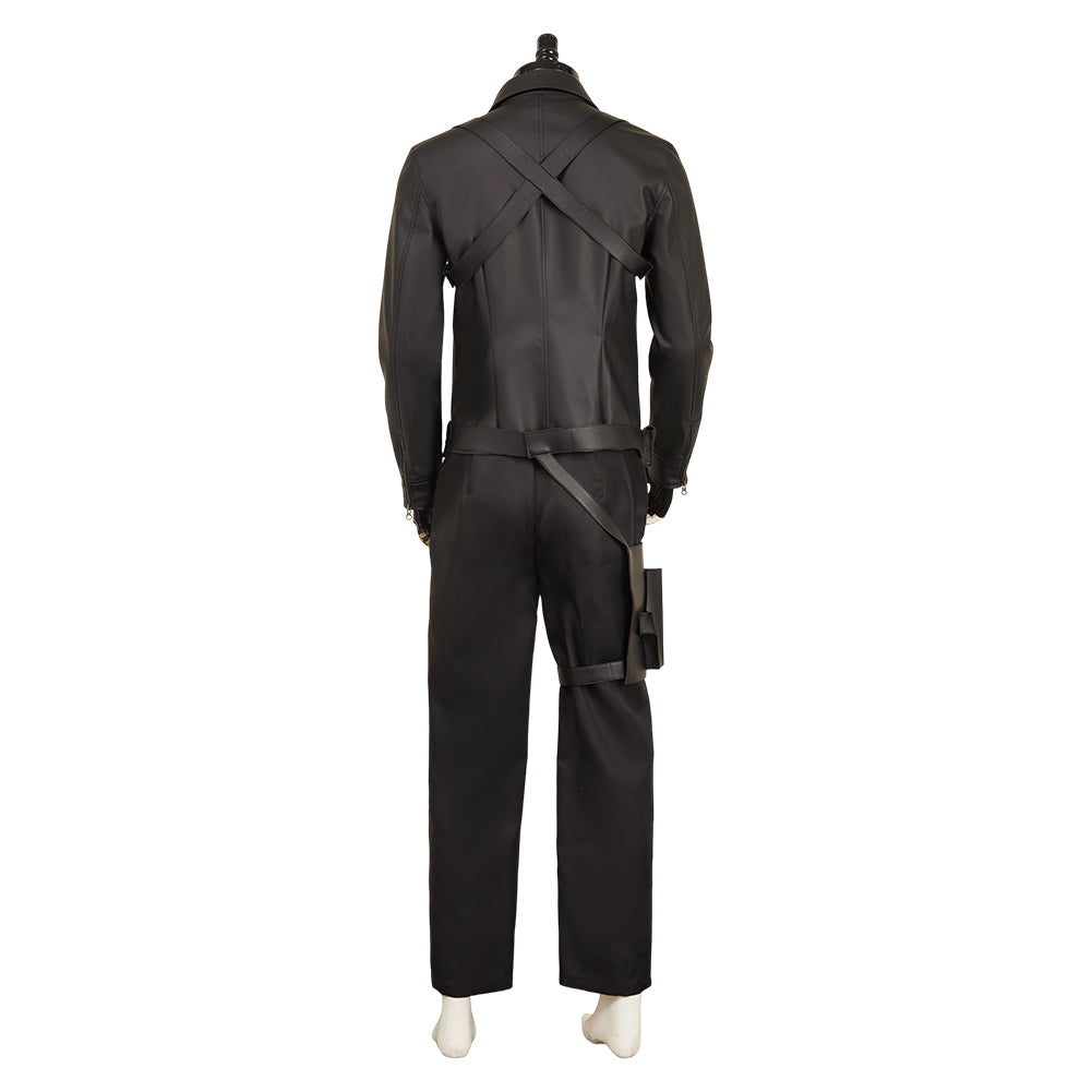 Thunderbolts (2025) Bucky Barnes Men Black Leather Jacket Halloween Carnival Party Cosplay Costume
