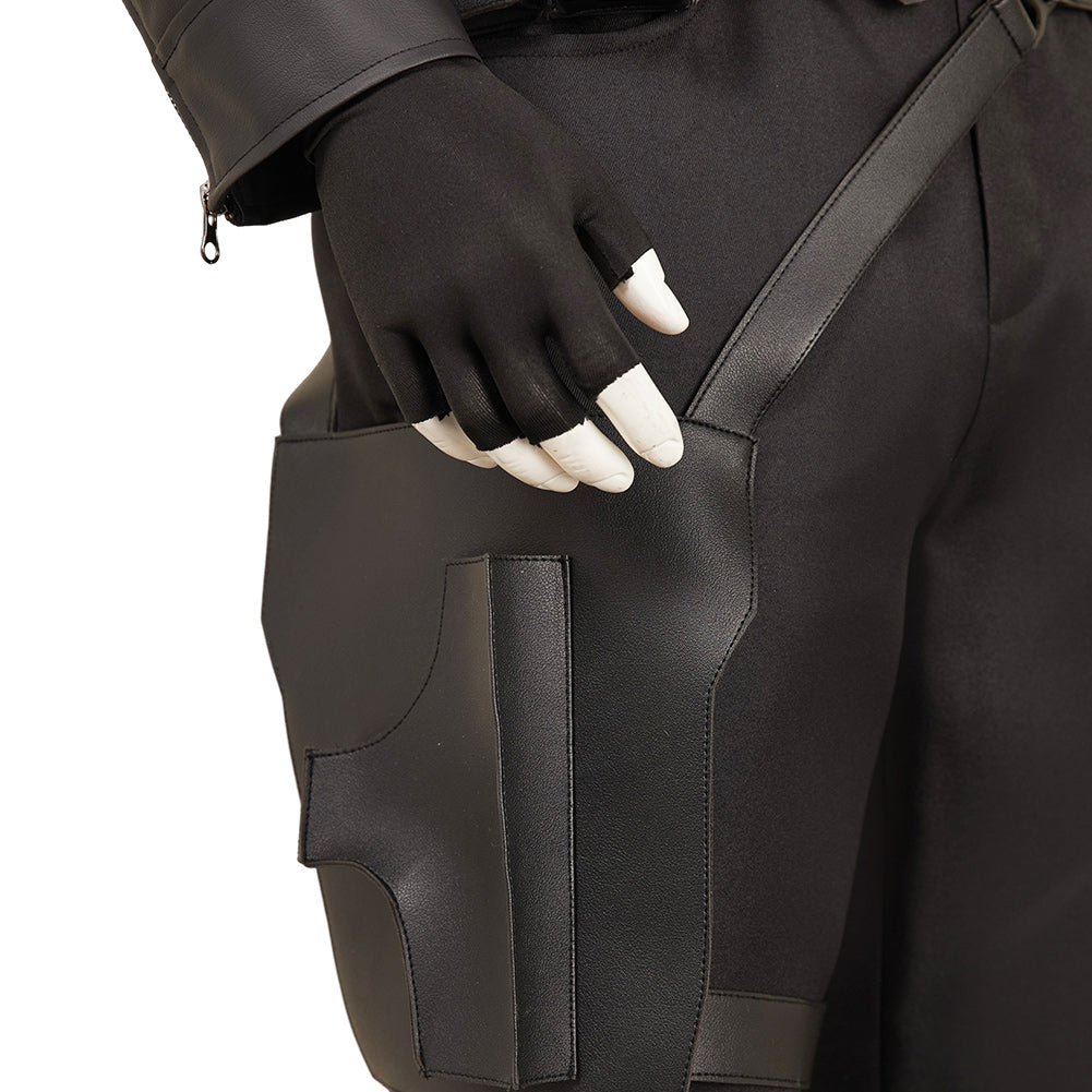 Thunderbolts (2025) Bucky Barnes Men Black Leather Jacket Halloween Carnival Party Cosplay Costume