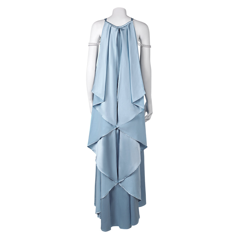 Padme Amidala Women Blue Nightgown Sleepwear Outfits Halloween Carnival Cosplay Costume