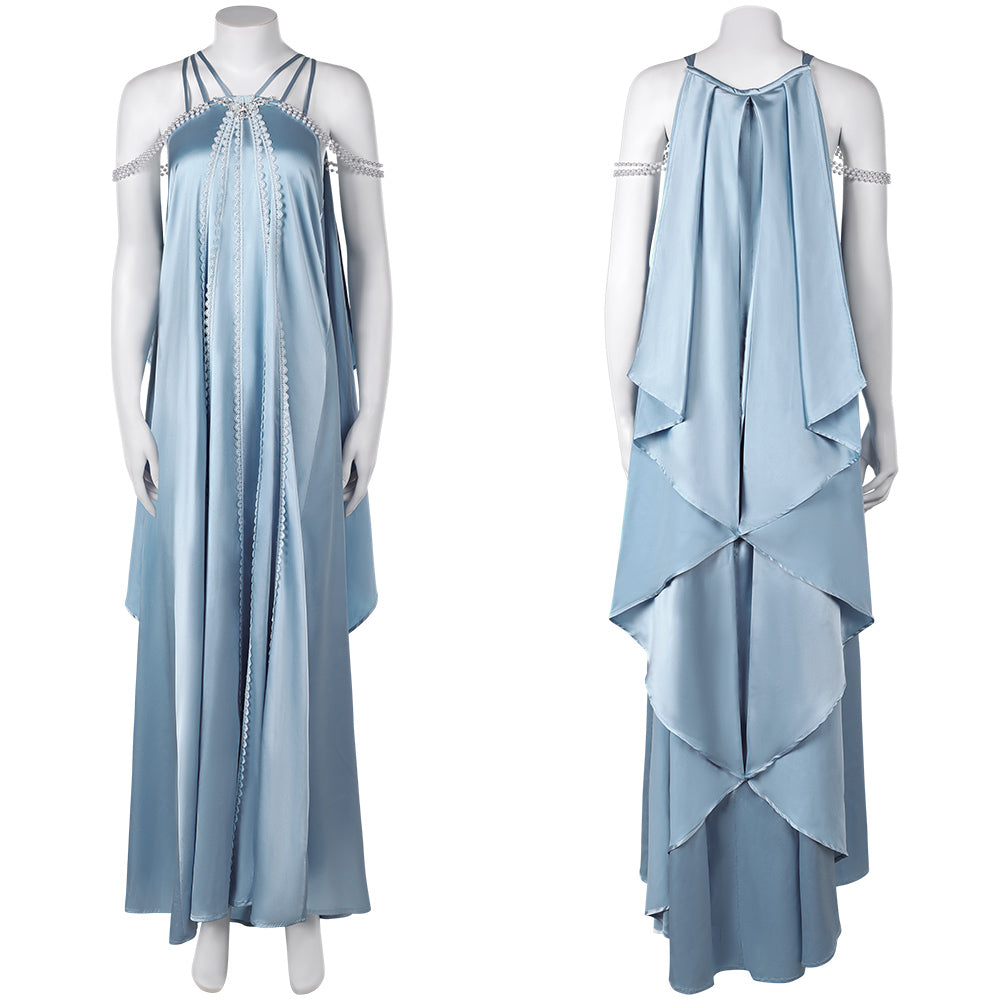Padme Amidala Women Blue Nightgown Sleepwear Outfits Halloween Carnival Cosplay Costume