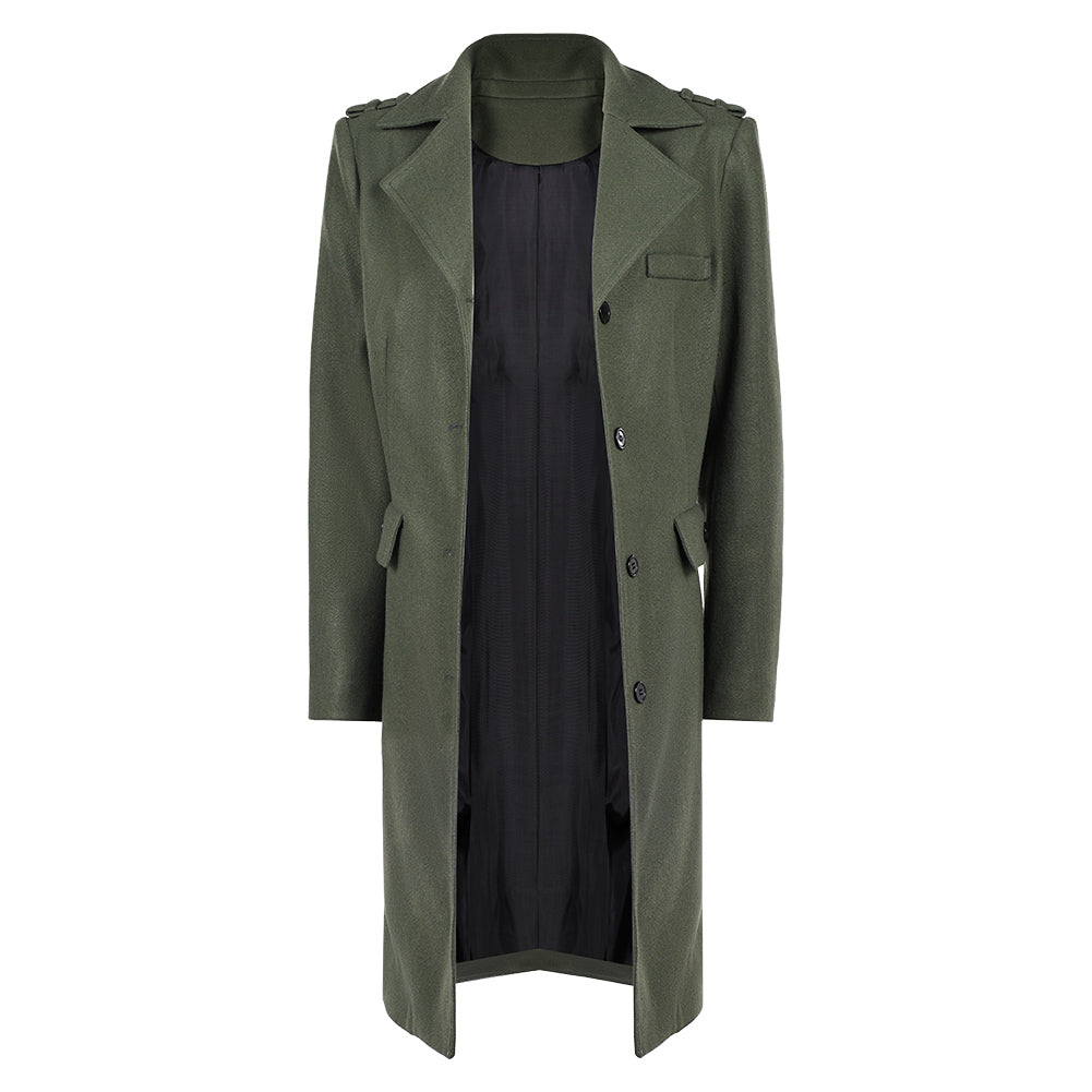 John Wick 5 (2025) Eve Macarro Woman Green Coat Outfits Halloween Carnival Cosplay Costume