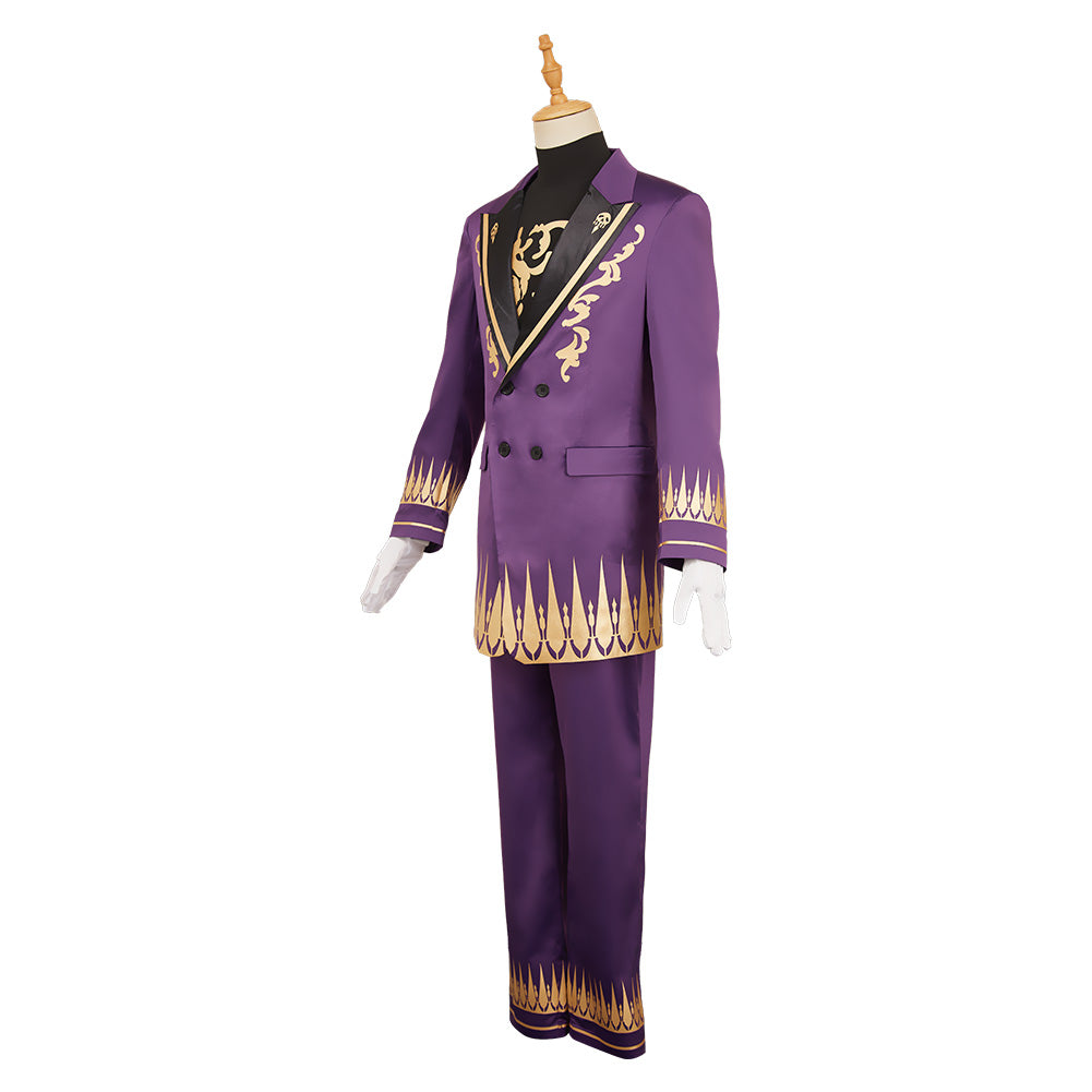Tokyo Avengers Haitani Ran Purple Suit Outfits Halloween Carnival Cosplay Costume