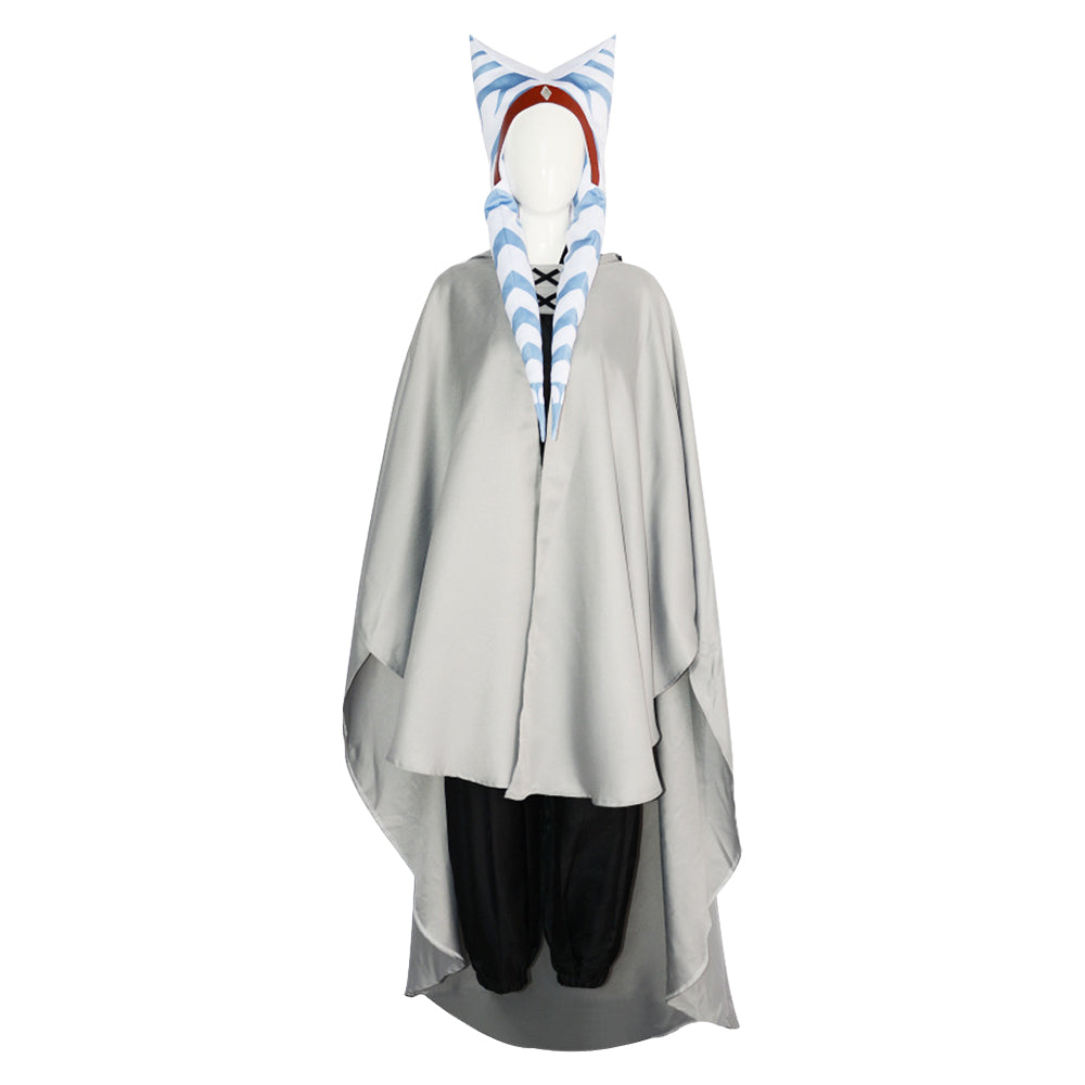 Ahsoka Tano Women Adult Cloak Set Outfits Halloween Carnival Cosplay Costume