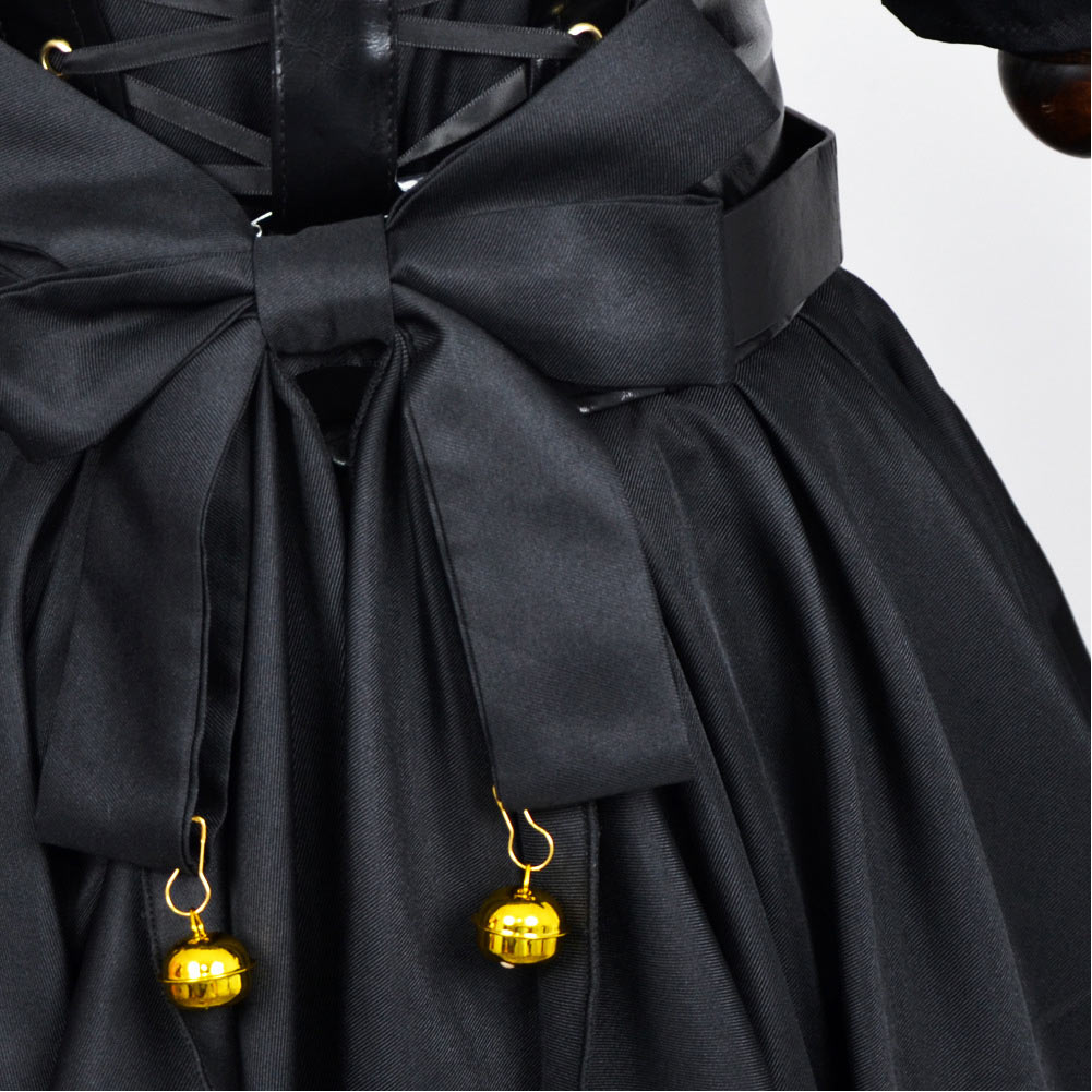 Grok Ani Virtue Girlfriend Woman Goth Dress Set Outfits Halloween Carnival Party Cosplay Costume