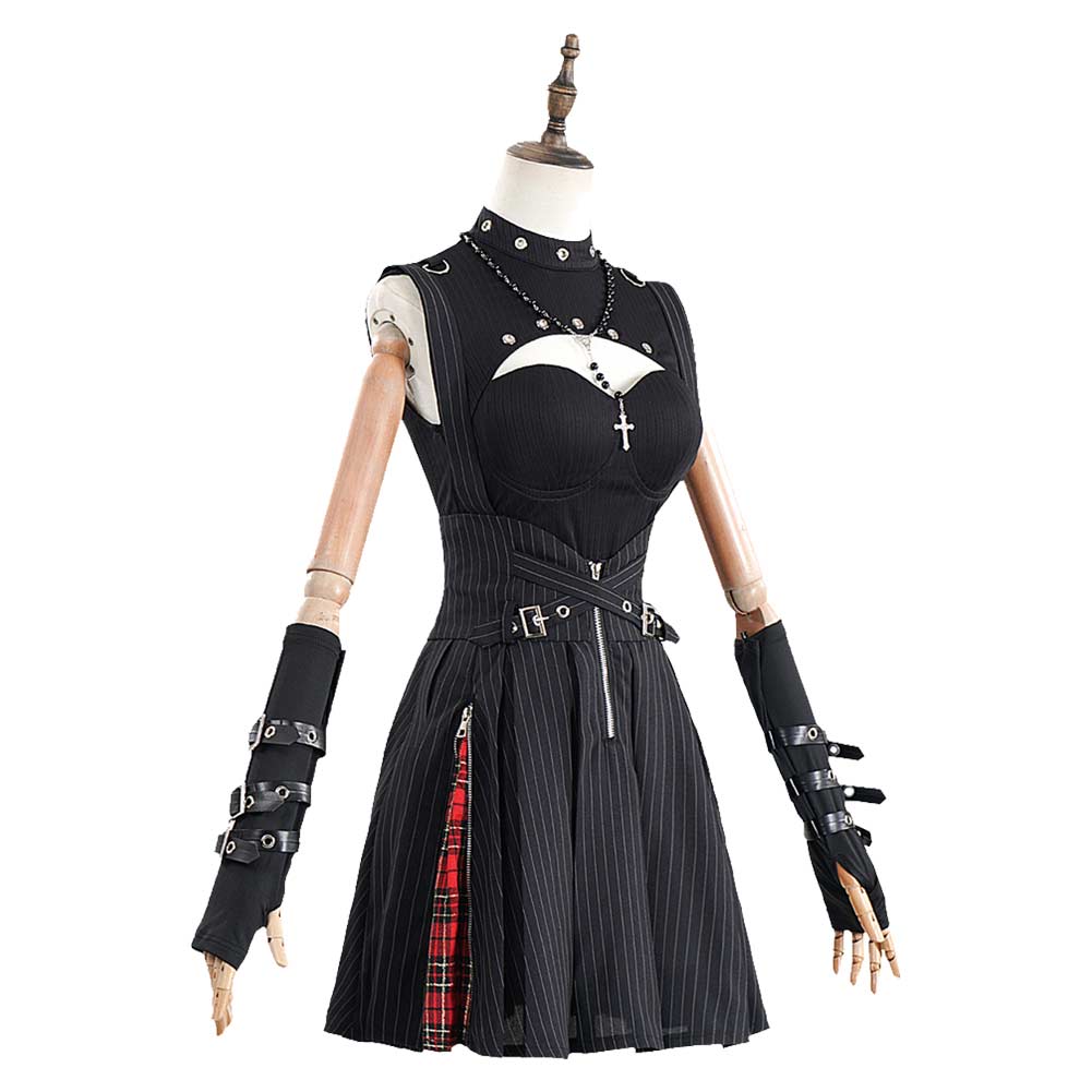 Death Note Misa Amane Women Black Goth Girl Skirt Outfits Halloween Carnival Party Cosplay Costume