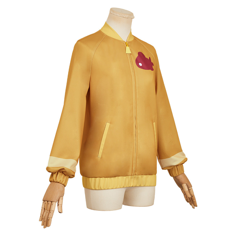 Mobile Suit Gundam (2025) Amate Yuzuriha Yellow Jacket Outfits Halloween Carnival Cosplay Costume