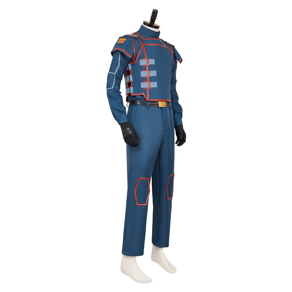 Andor Season 2 Syril Karn Blue Imperial Uniform Outfits Halloween Carnival Cosplay Costume