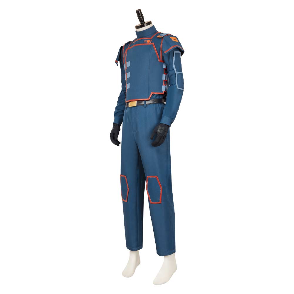 Andor Season 2 Syril Karn Blue Imperial Uniform Outfits Halloween Carnival Cosplay Costume