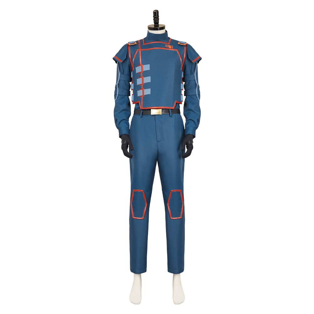 Andor Season 2 Syril Karn Blue Imperial Uniform Outfits Halloween Carnival Cosplay Costume