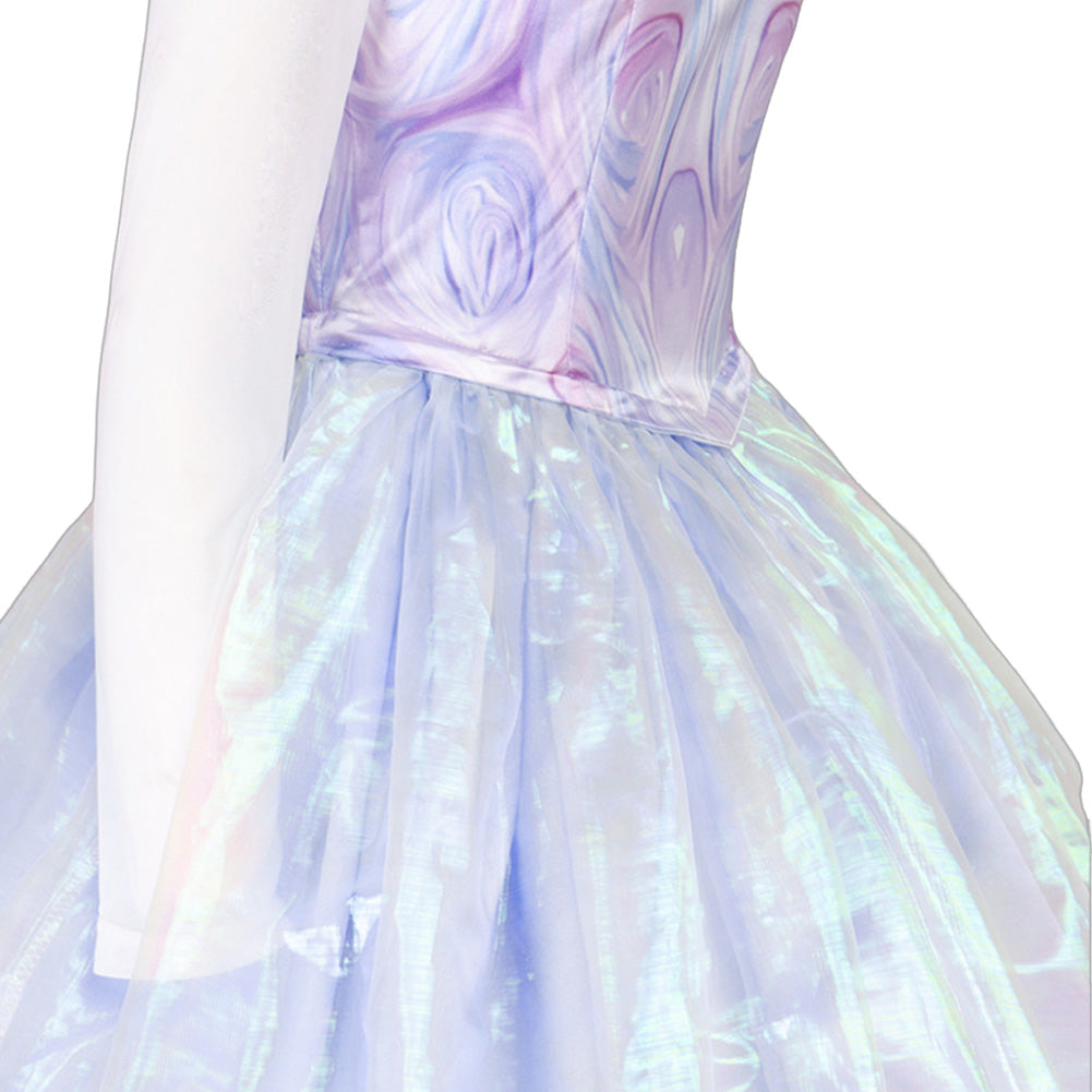 Wicked Glinda Women Light Purple Gown Outfits Halloween Carnival Cosplay Costume
