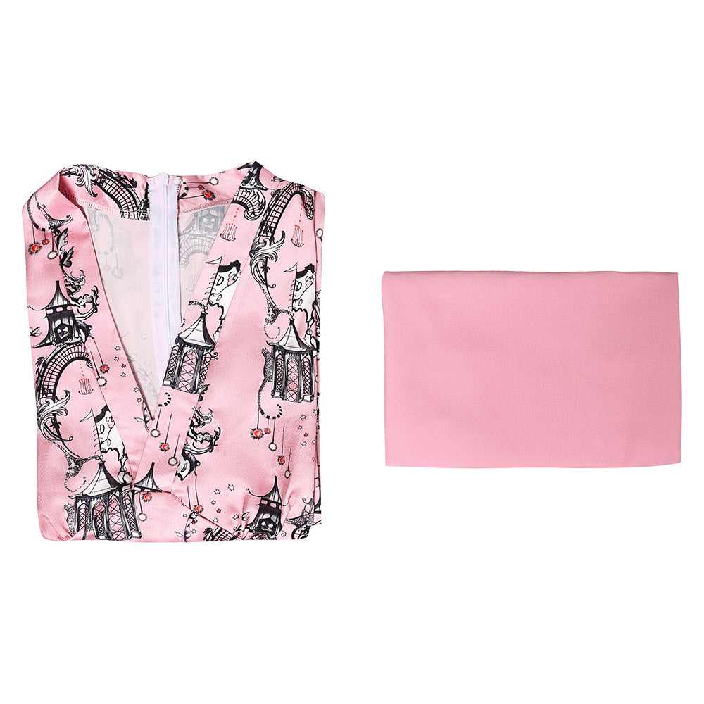 The White Lotus Season 3 Tanya McQuoid Women Pink Outfits Halloween Carnival Cosplay Costume