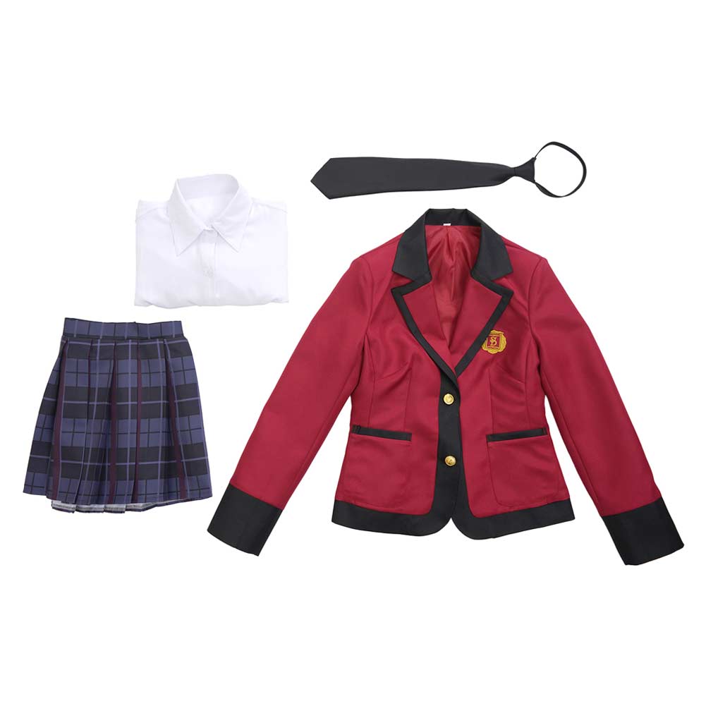 Bet (2025) Jabami Yumeko Women Red School Uniform Outfits Halloween Carnival Cosplay Costume