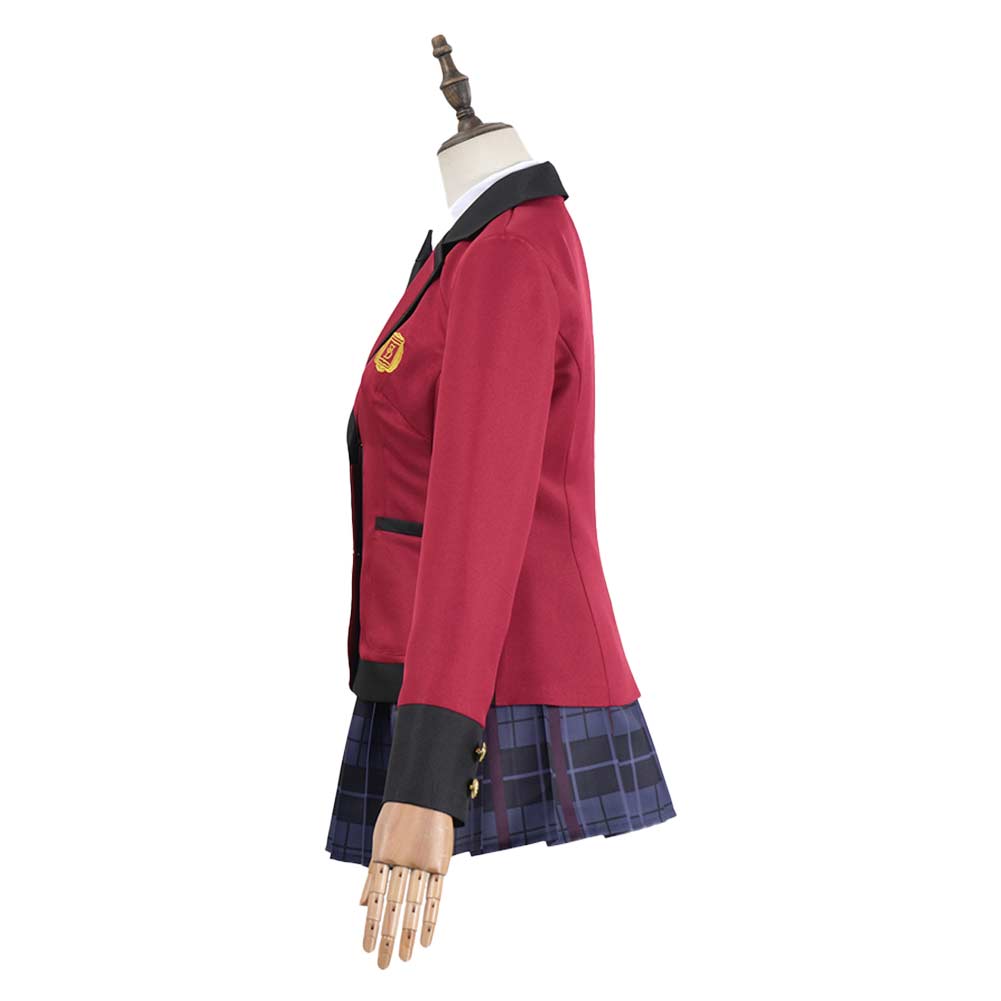Bet (2025) Jabami Yumeko Women Red School Uniform Outfits Halloween Carnival Cosplay Costume