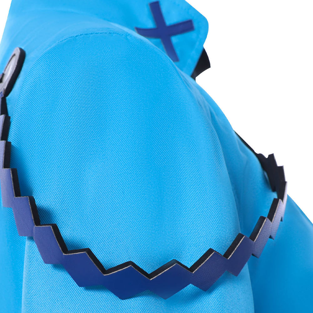 Virgin Punk Kamigori Ubu Woman Blue Uniform Halloween Carnival Party Cosplay Costume
