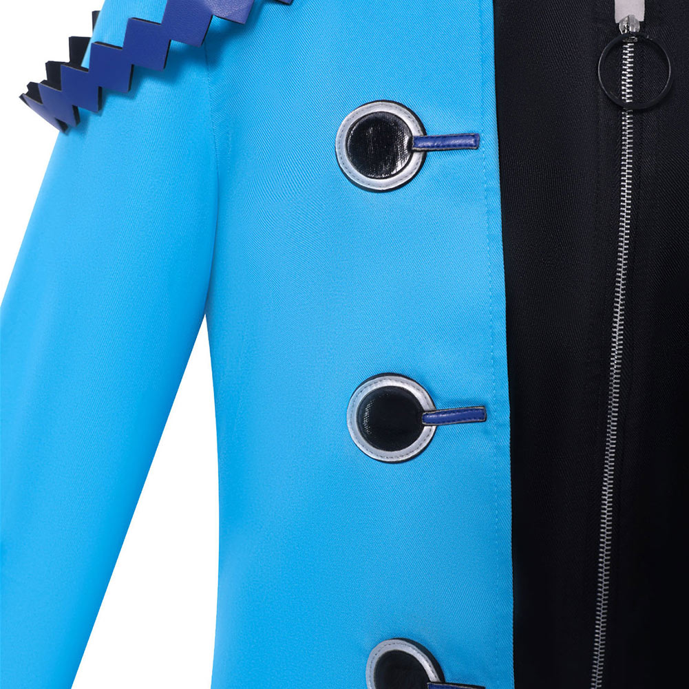Virgin Punk Kamigori Ubu Woman Blue Uniform Halloween Carnival Party Cosplay Costume