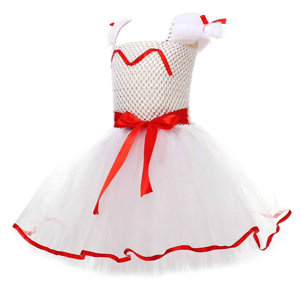 Annabelle Kids Children Tutu Skirt Outfits Halloween Carnival Party Cosplay Costume