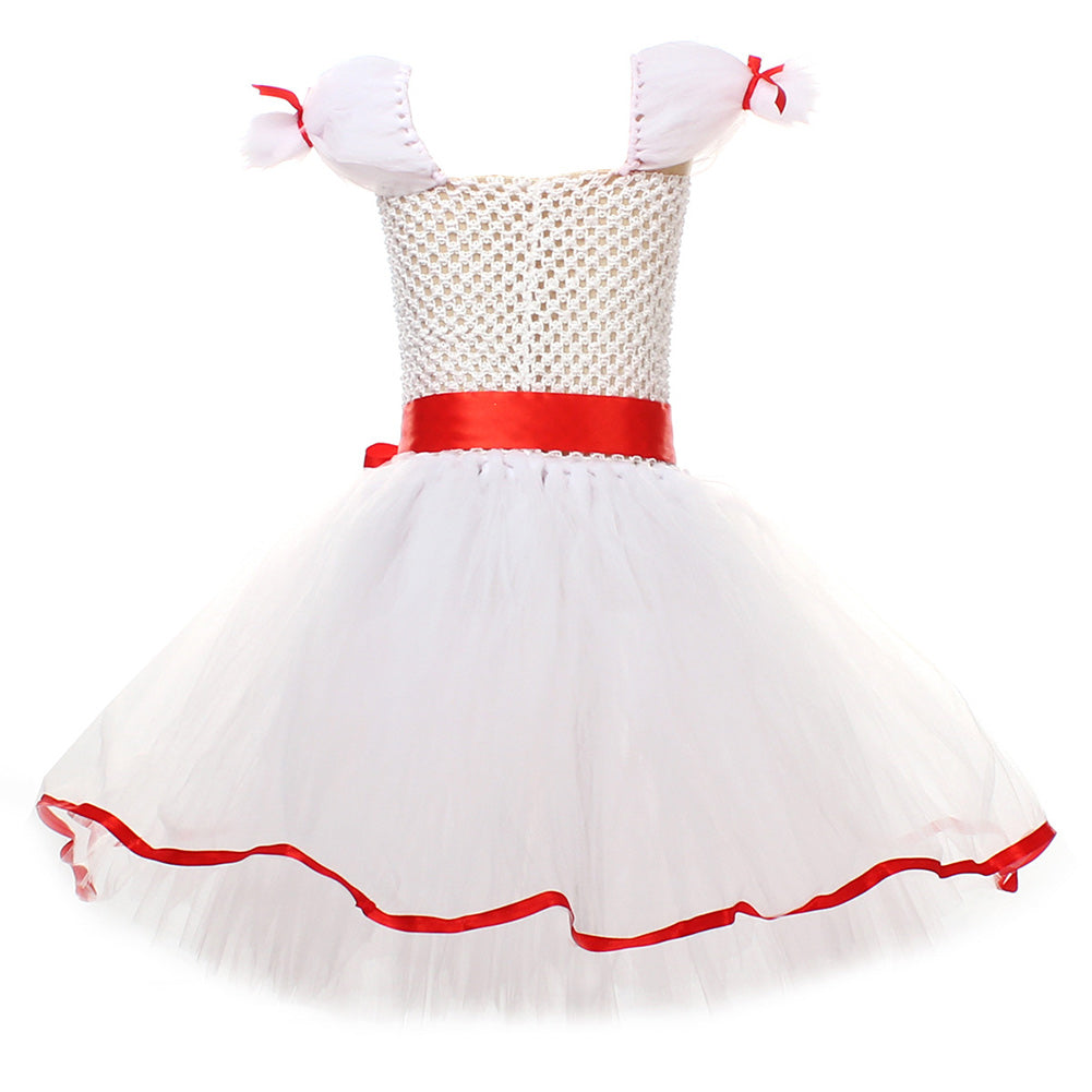 Annabelle Kids Children Tutu Skirt Outfits Halloween Carnival Party Cosplay Costume
