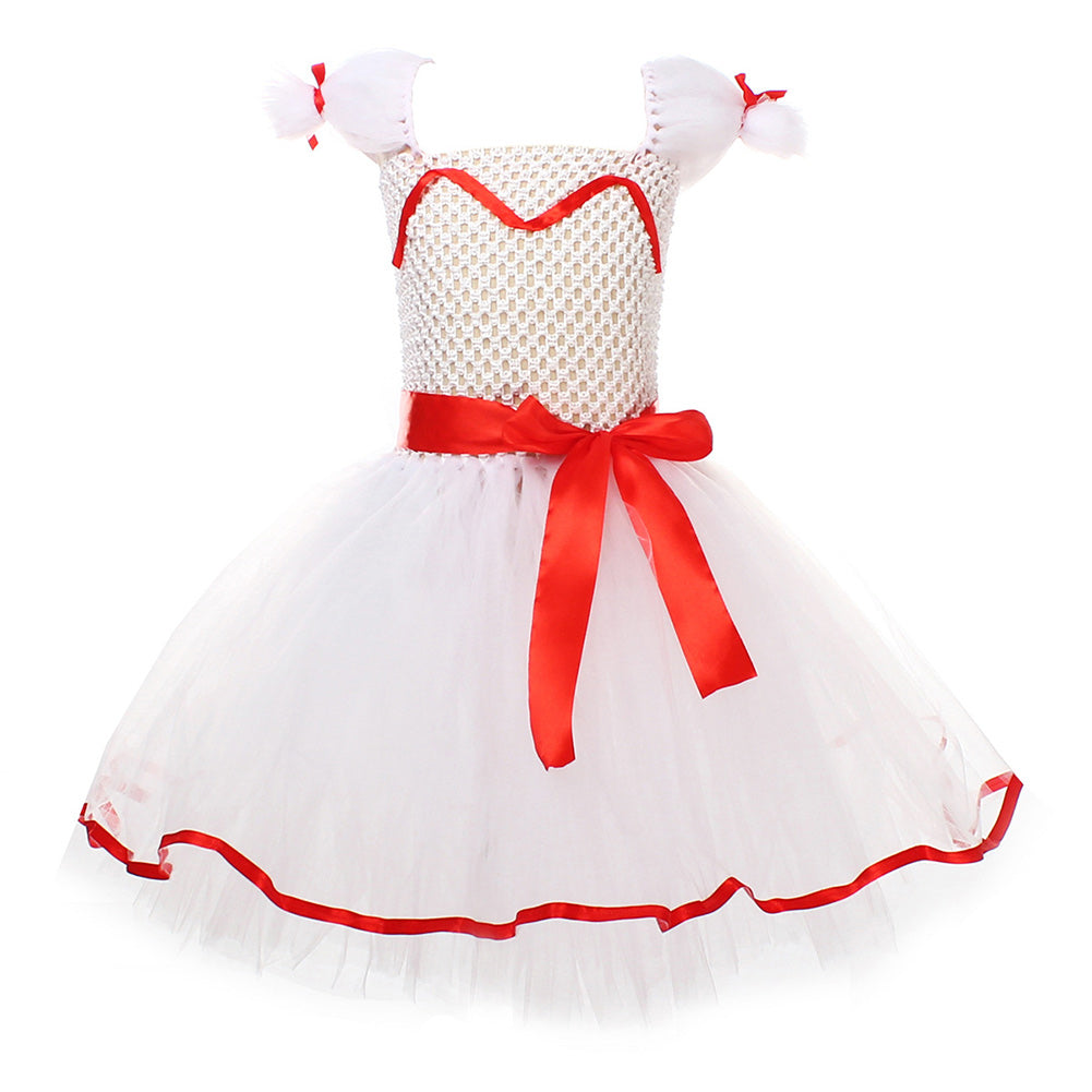 Annabelle Kids Children Tutu Skirt Outfits Halloween Carnival Party Cosplay Costume