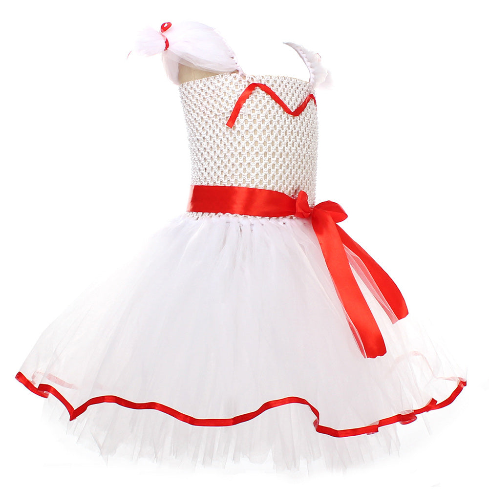 Annabelle Kids Children Tutu Skirt Outfits Halloween Carnival Party Cosplay Costume