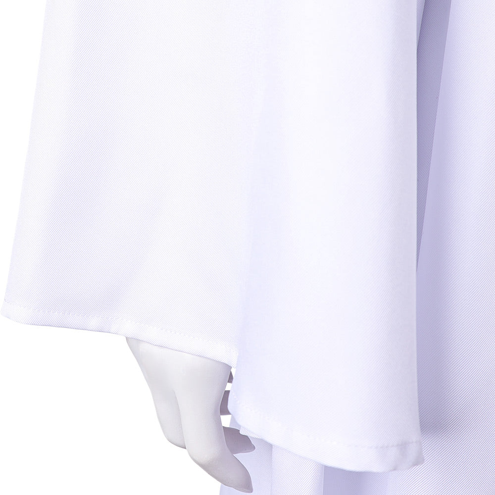 Princess Leia Women White Dress Outfits Halloween Carnival Cosplay Costume
