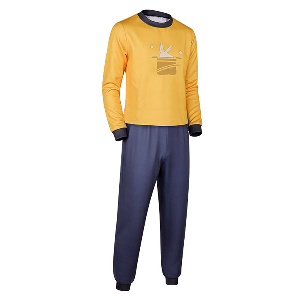 In Your Dreams Stevie Men Yellow Top Pants Set Halloween Carnival Party Cosplay Costume