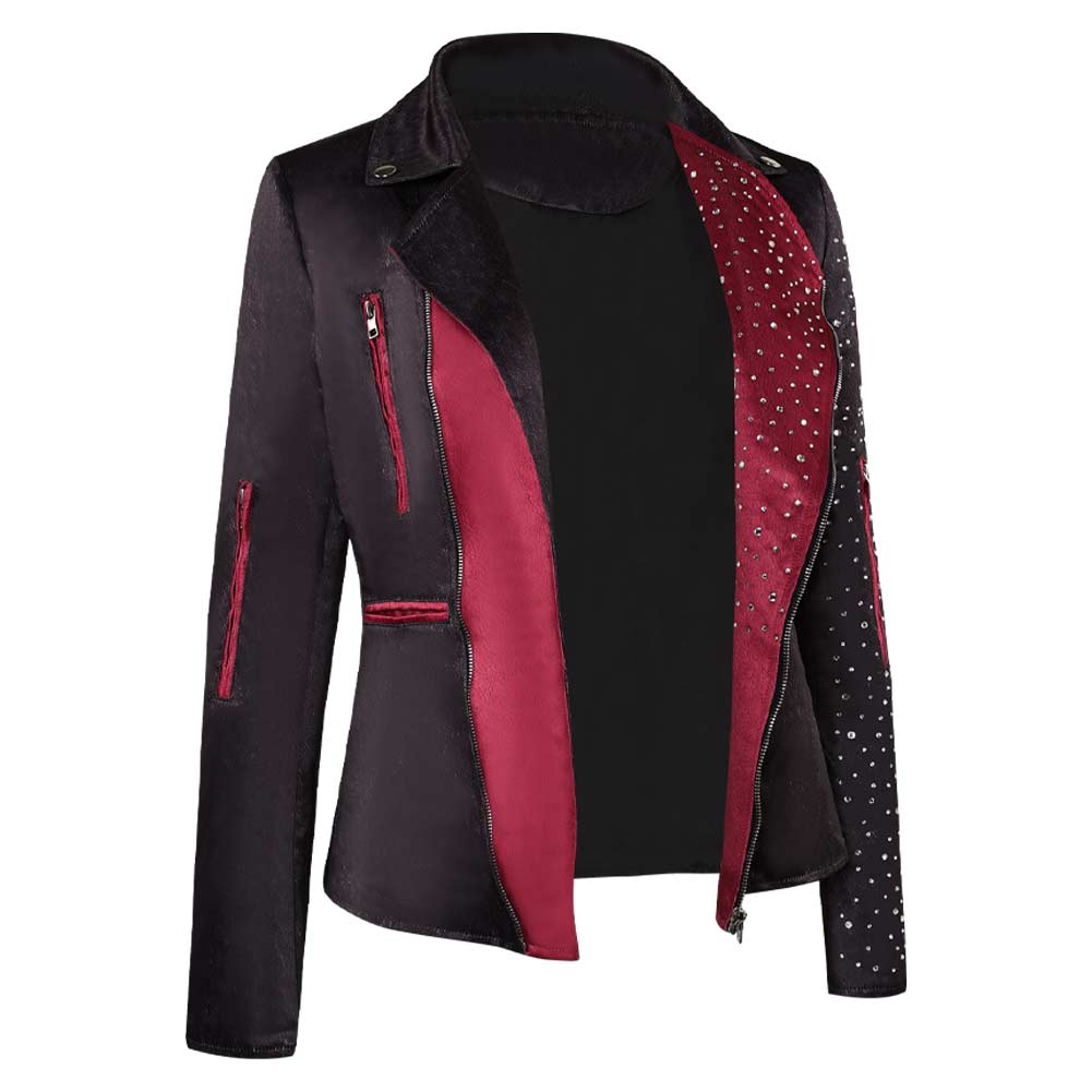 O'Dessa Odessa Black Jacket Outfits Halloween Carnival Cosplay Costume
