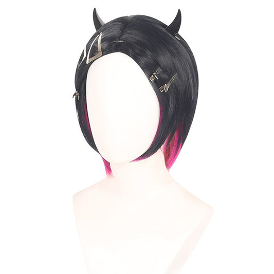 Valorant Clove Wig Heat Resistant Synthetic Hair Carnival Halloween Party Cosplay Costume Accessories