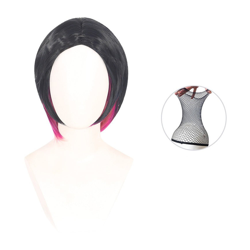 Valorant Clove Wig Heat Resistant Synthetic Hair Carnival Halloween Party Cosplay Costume Accessories