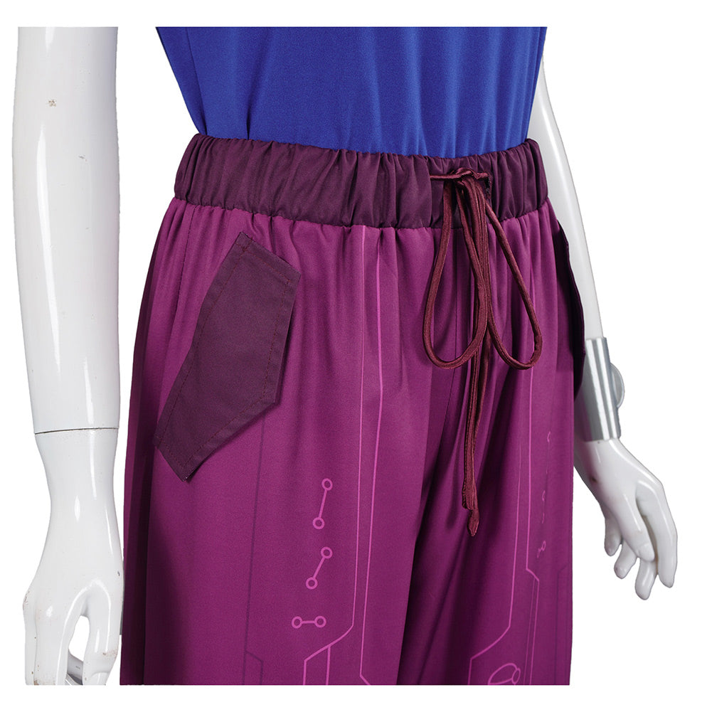 Zombies 4 Addison Purple Top Pants Set Outfits Halloween Carnival Party Cosplay Costume