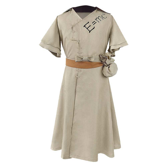 Dr.STONE Shigami Senkuu White Robe Outfits Halloween Carnival Cosplay Costume