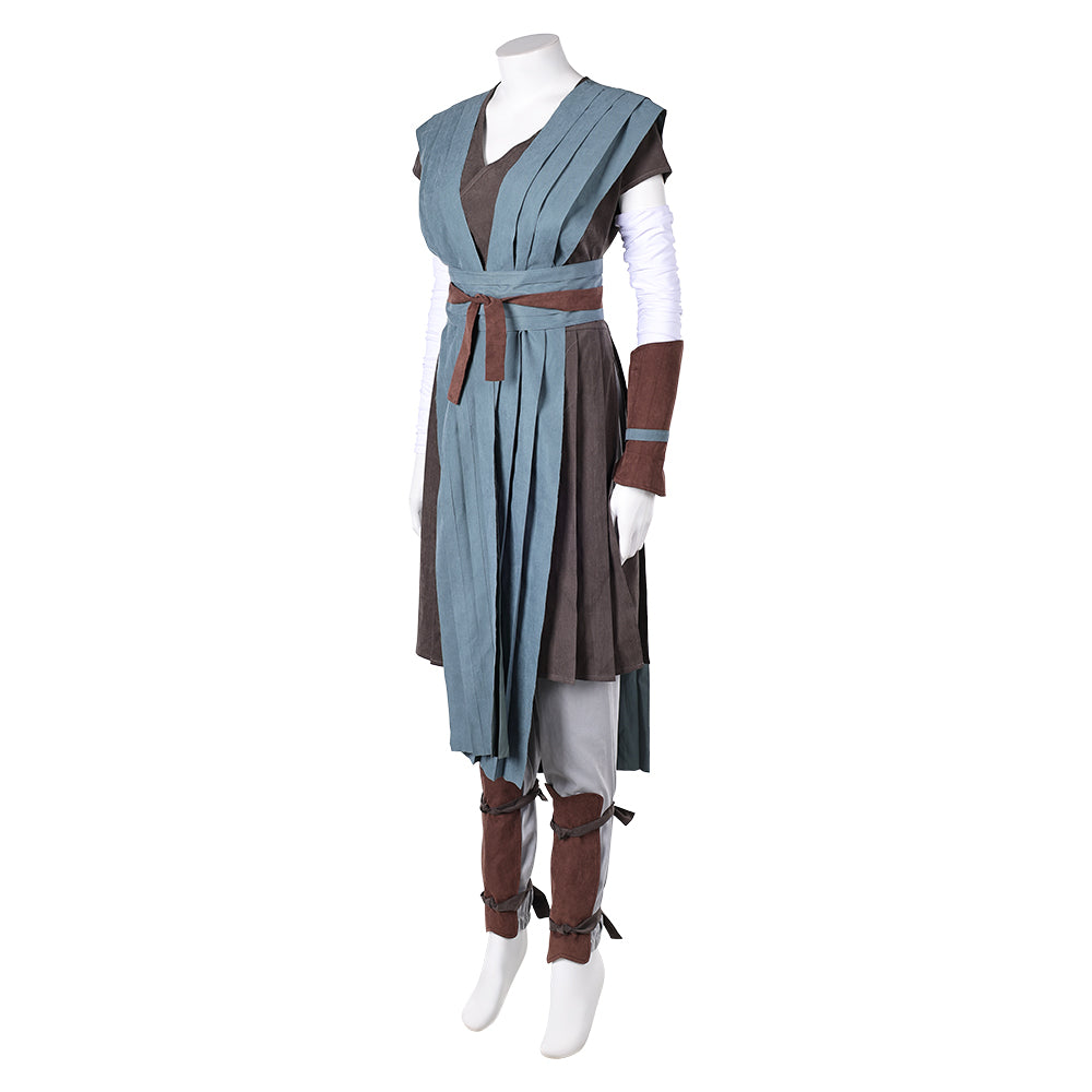 Rey Grey Robe Outfits Halloween Carnival Cosplay Costume