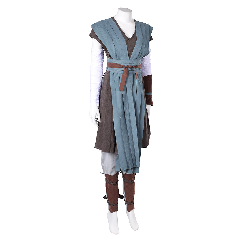 Rey Grey Robe Outfits Halloween Carnival Cosplay Costume
