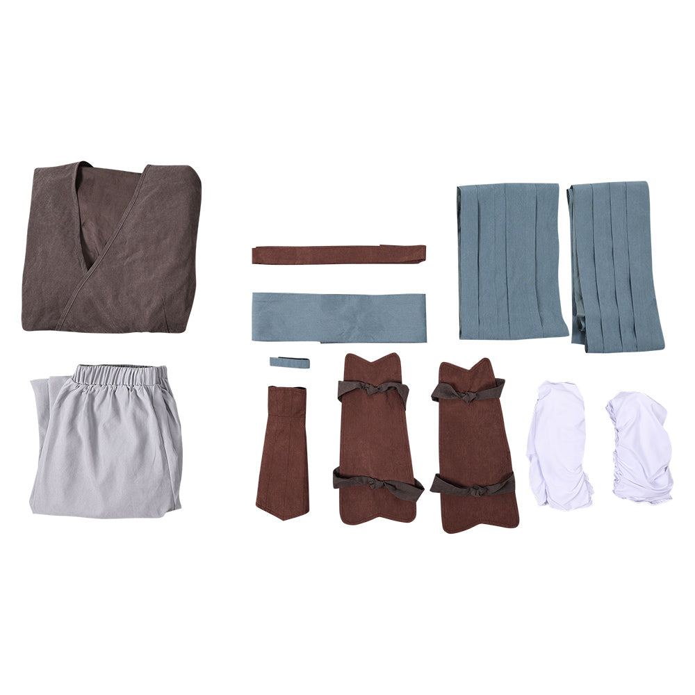Rey Grey Robe Outfits Halloween Carnival Cosplay Costume