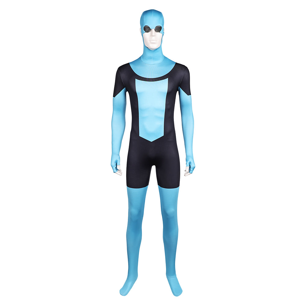 Invincible Season 3 Mark Grayson Men Blue Jumpsuit Ver.2 Outfits Halloween Carnival Cosplay Costume