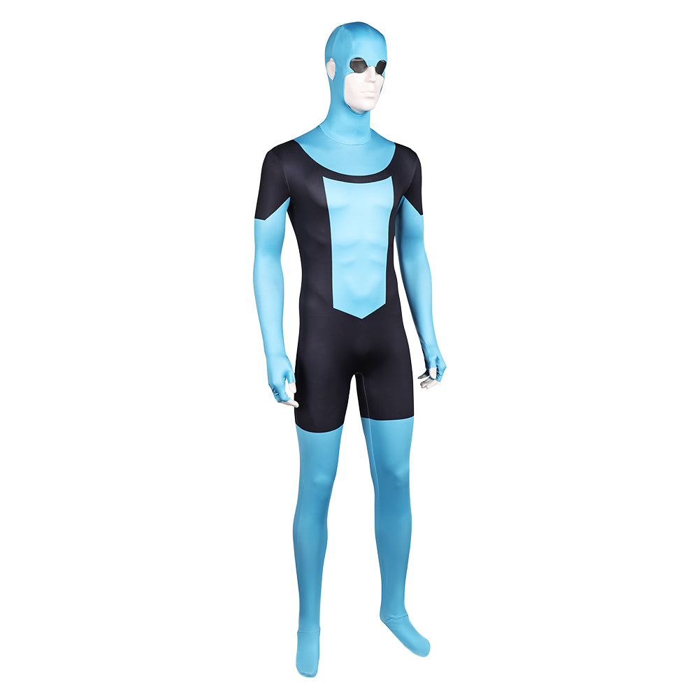 Invincible Season 3 Mark Grayson Men Blue Jumpsuit Ver.2 Outfits Halloween Carnival Cosplay Costume