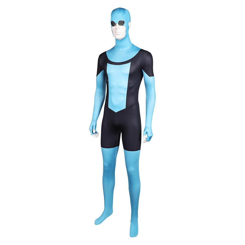 Invincible Season 3 Mark Grayson Men Blue Jumpsuit Ver.2 Outfits Halloween Carnival Cosplay Costume