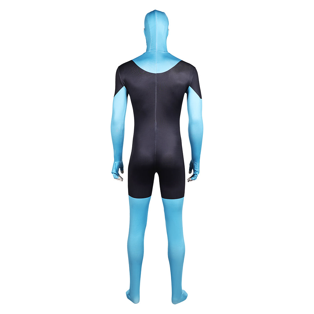 Invincible Season 3 Mark Grayson Men Blue Jumpsuit Ver.2 Outfits Halloween Carnival Cosplay Costume