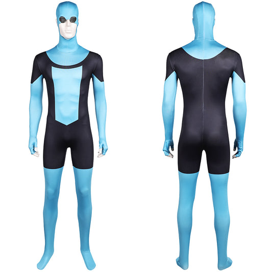 Invincible Season 3 Mark Grayson Men Blue Jumpsuit Ver.2 Outfits Halloween Carnival Cosplay Costume