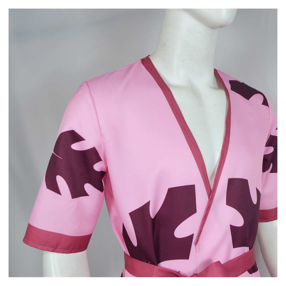 Helluva Boss Season 2 Stolas Pink Bathrobe Outfits Halloween Carnival Cosplay Costume