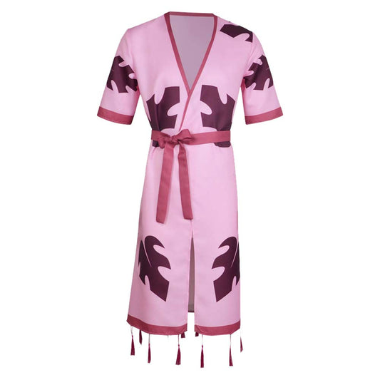 Helluva Boss Season 2 Stolas Pink Bathrobe Outfits Halloween Carnival Cosplay Costume
