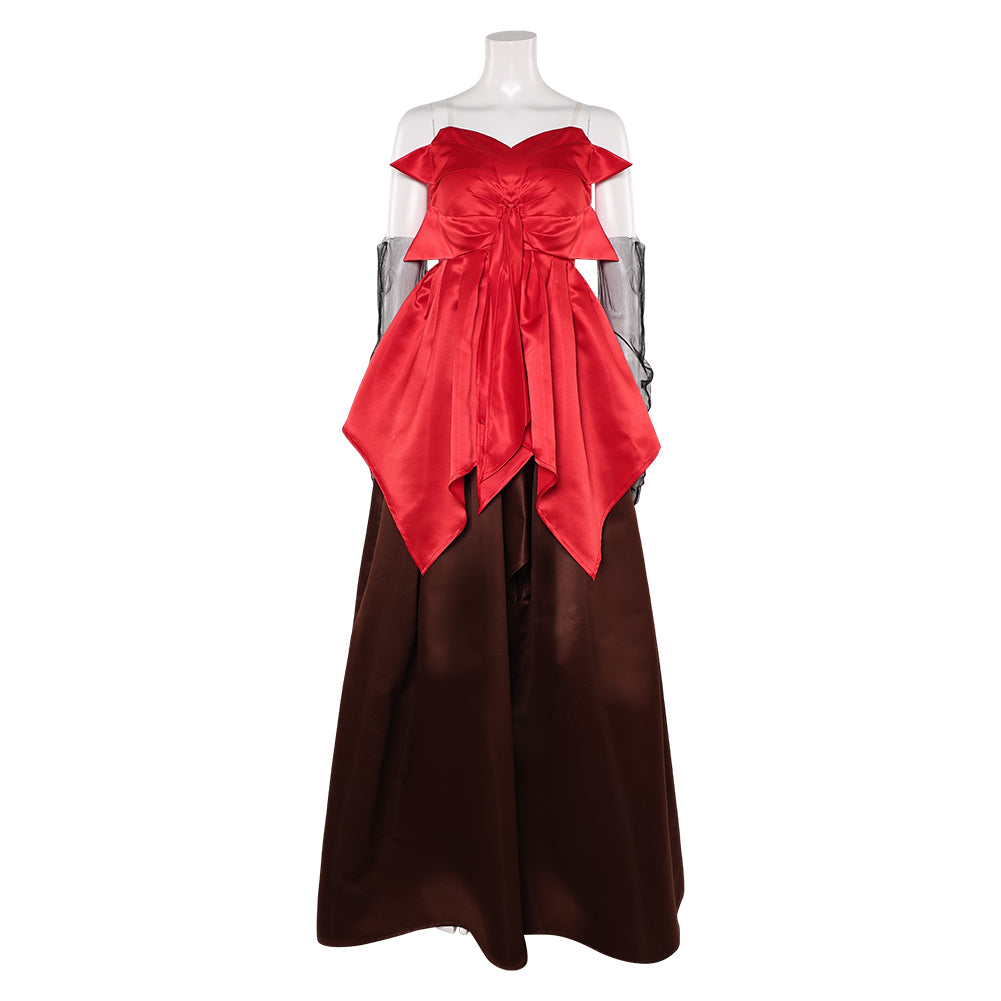 Freakier Friday Anna Coleman Red Gown Set Halloween Carnival Party Cosplay Costume