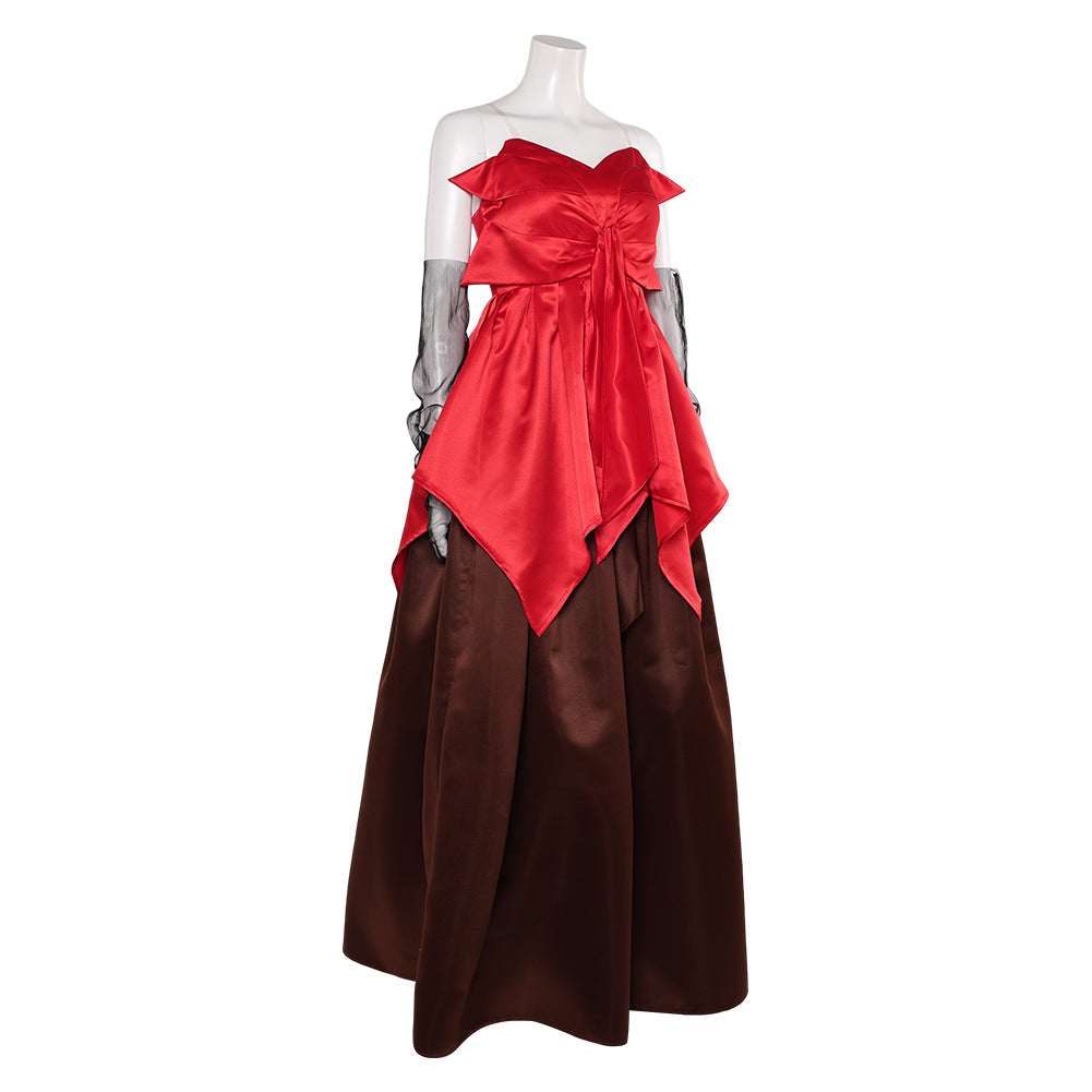 Freakier Friday Anna Coleman Red Gown Set Halloween Carnival Party Cosplay Costume