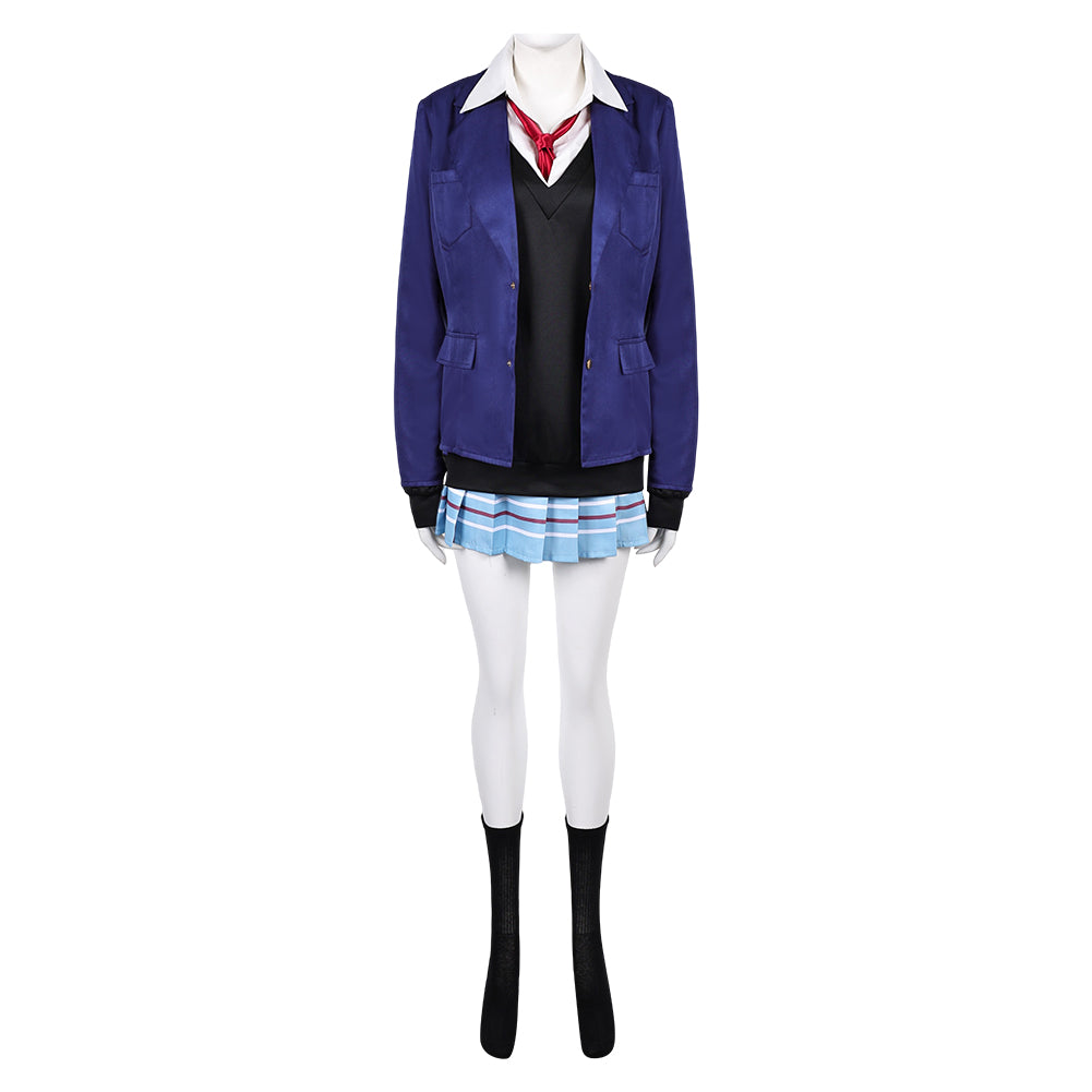 My Dress-Up Darling Kitagawa Marin Blue School Uniform Halloween Carnival Party Cosplay Costume