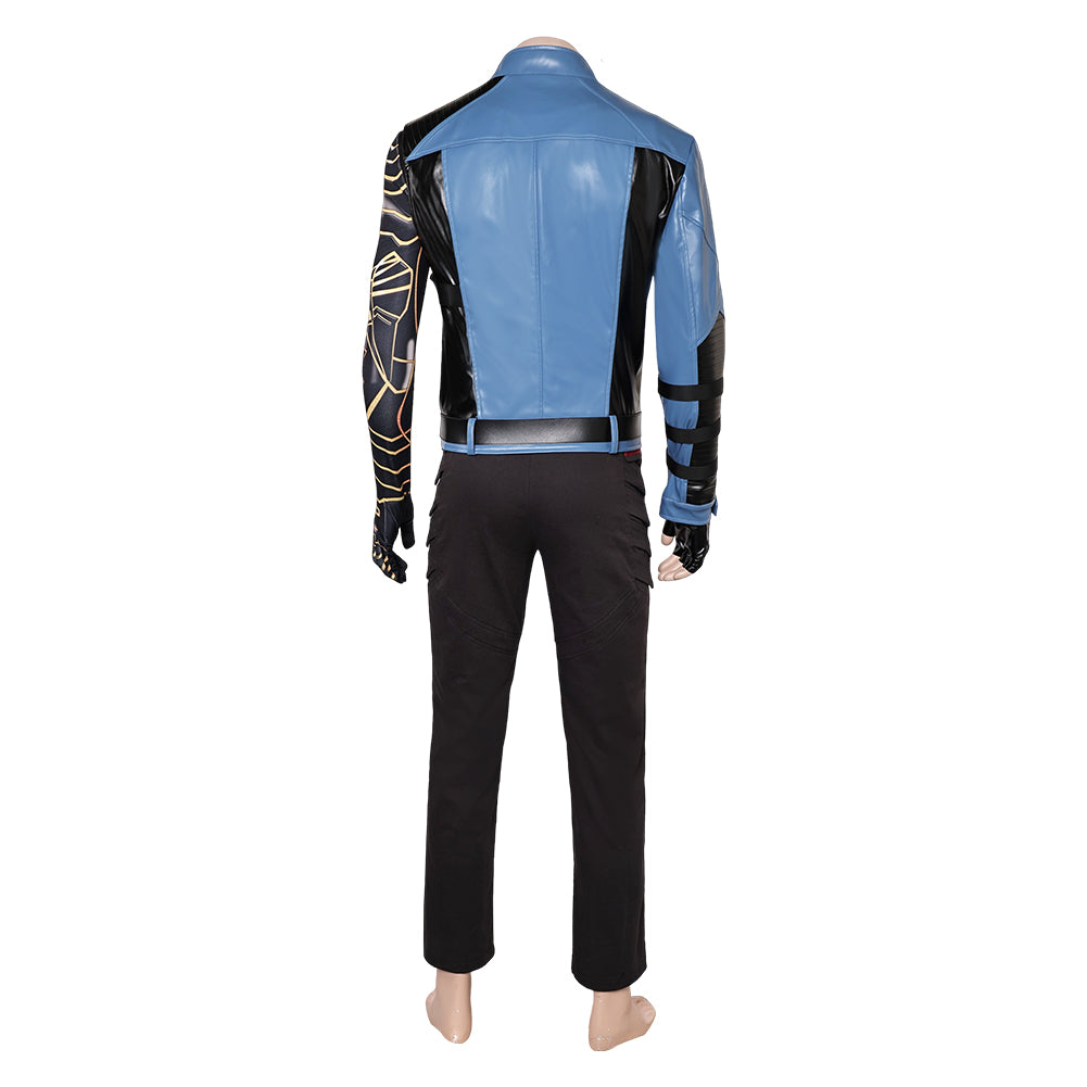 Thunderbolts(2025) Bucky Barnes Men Blue Outfits Halloween Carnival Cosplay Costume