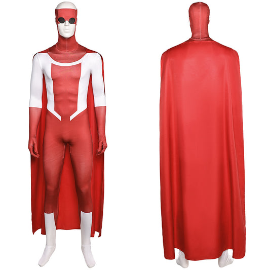Invincible Season 3 Mark Grayson Red Jumpsuit Outfits Halloween Carnival Cosplay Costume
