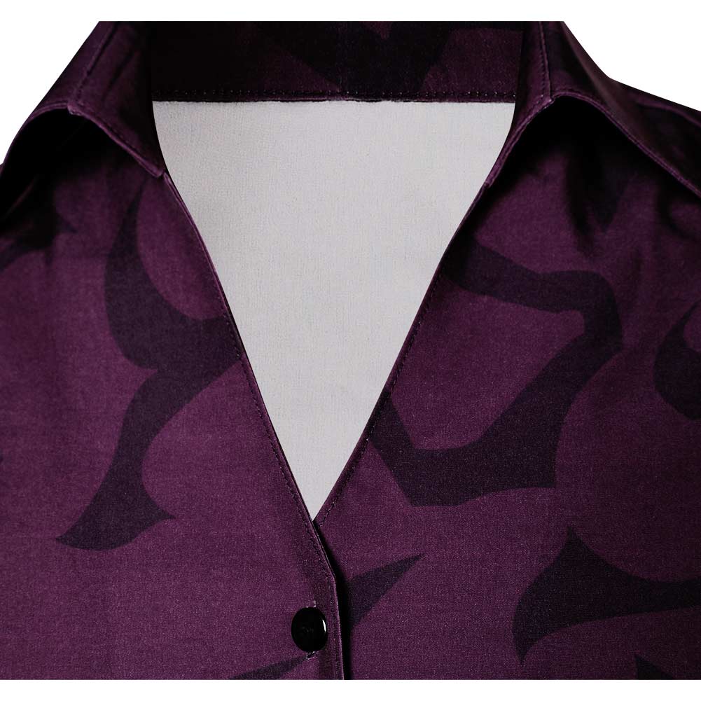 Kpop Demon Hunters Abby Men Demon Pattern Shirt Halloween Carnival Party Cosplay Costume